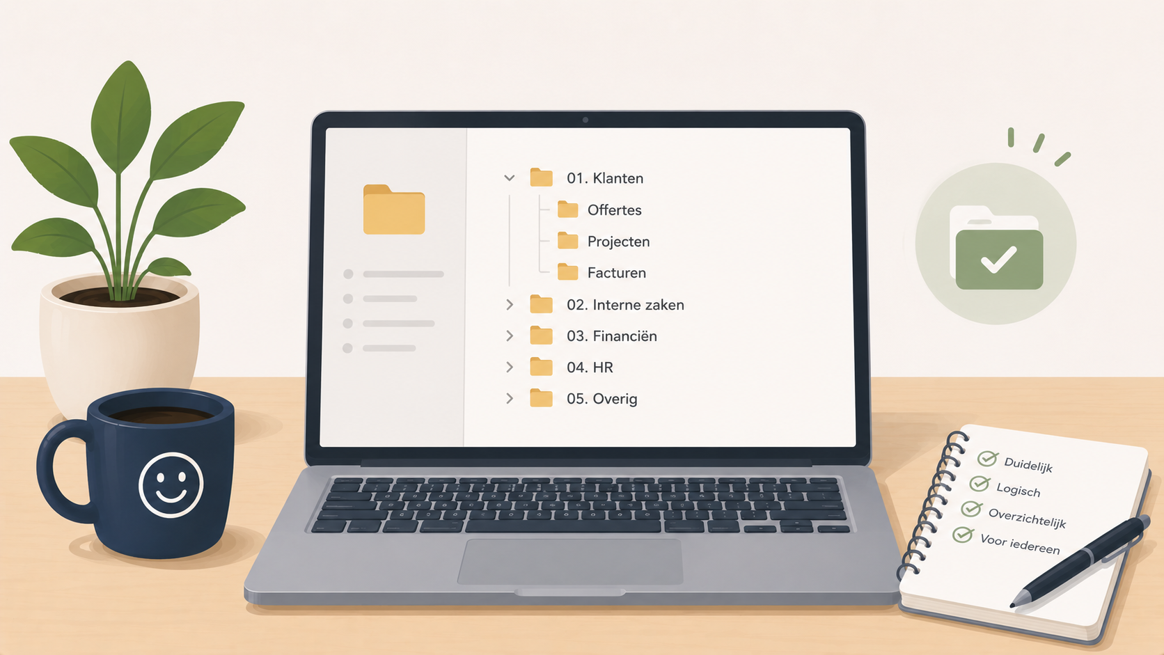 Mappen logisch inrichten voor kleine bedrijven