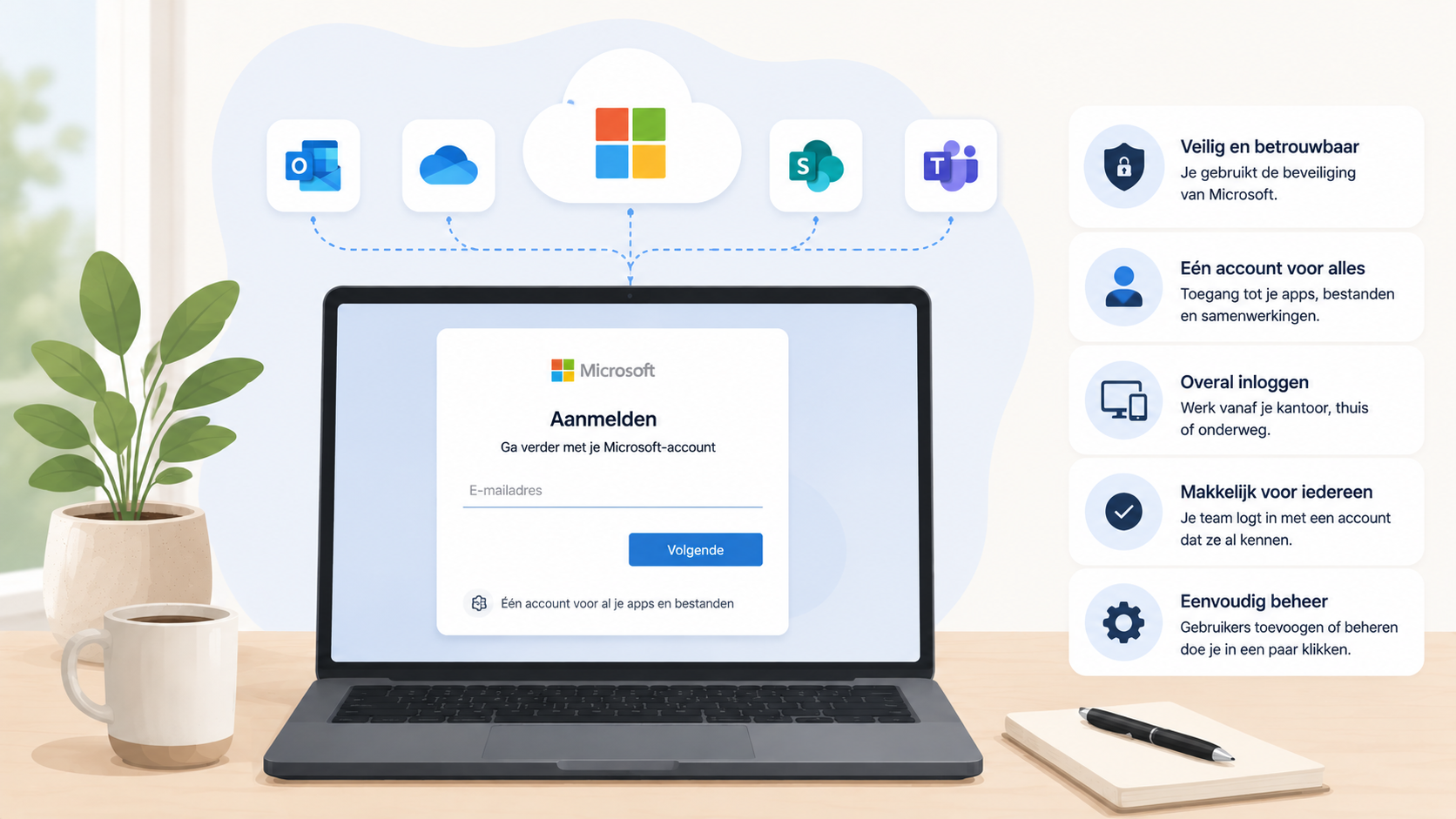 Inloggen op je laptop met je Microsoft-account: wat is het voordeel?